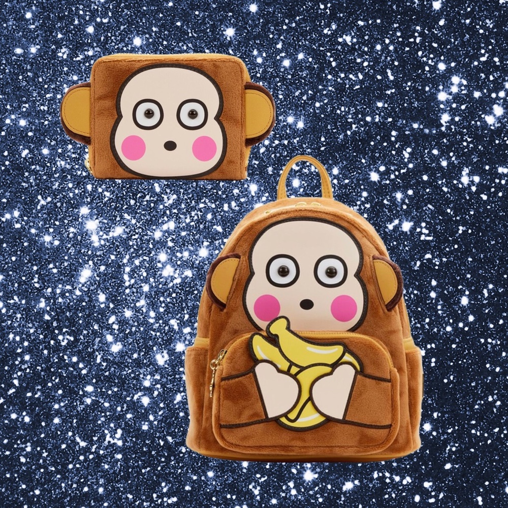 Loungefly Monkichi Cosplay Mini Backpack and Wallet
